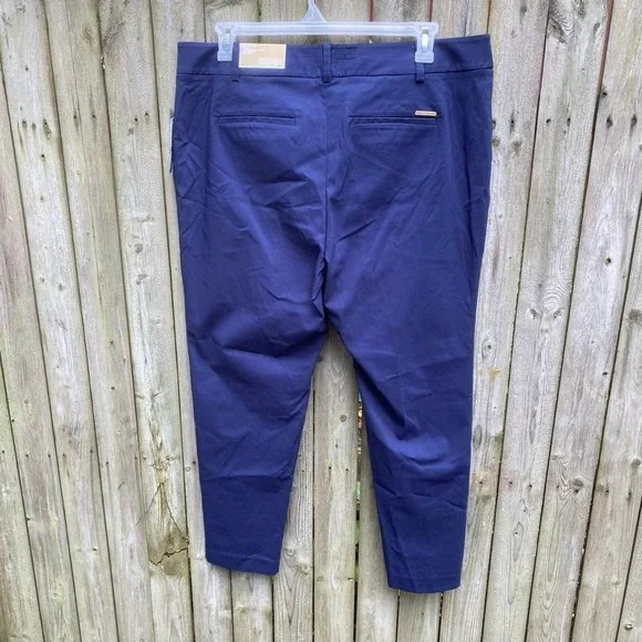 New Michael Kors Miranda navy pants 16 - Picture 7 of 8